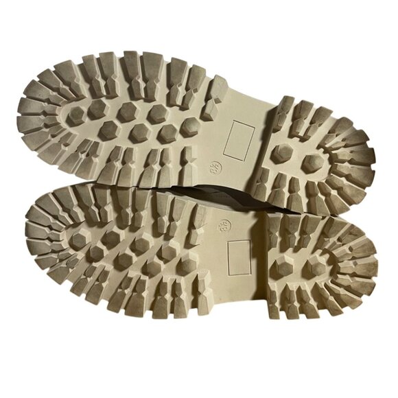 SM New York Cream Color Shay Slide On Mules Chunky Heel Womens Size 8.5M - Picture 5 of 9